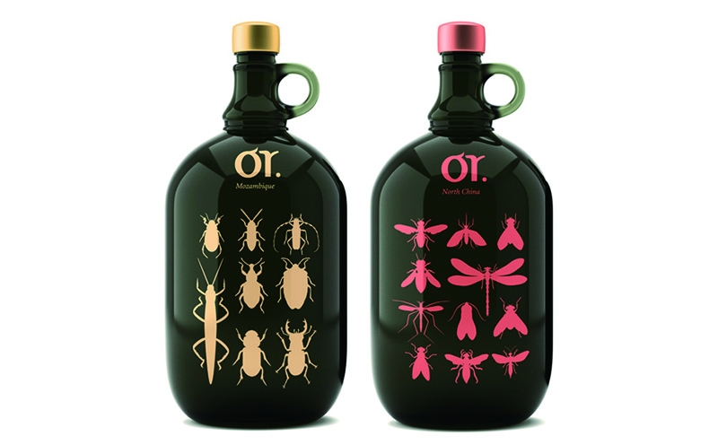 莫斯科昆蟲&ldquo;或葡萄酒&rdquo;品牌包裝設(shè)計，不過看起來有點恐怖