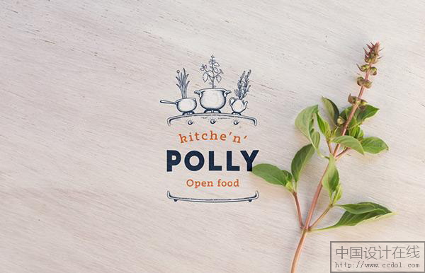 Kitche'n'Polly餐廳視覺(jué)形象設(shè)計(jì)
