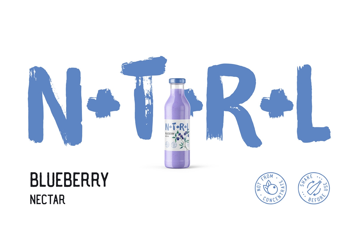 天然飲料，果汁的 品牌的包裝設(shè)計