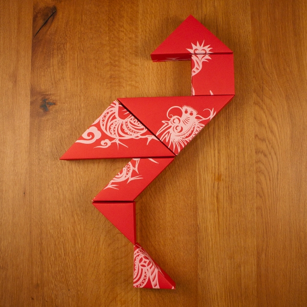 春節禮品盒包裝設計，新年七巧板的妙用