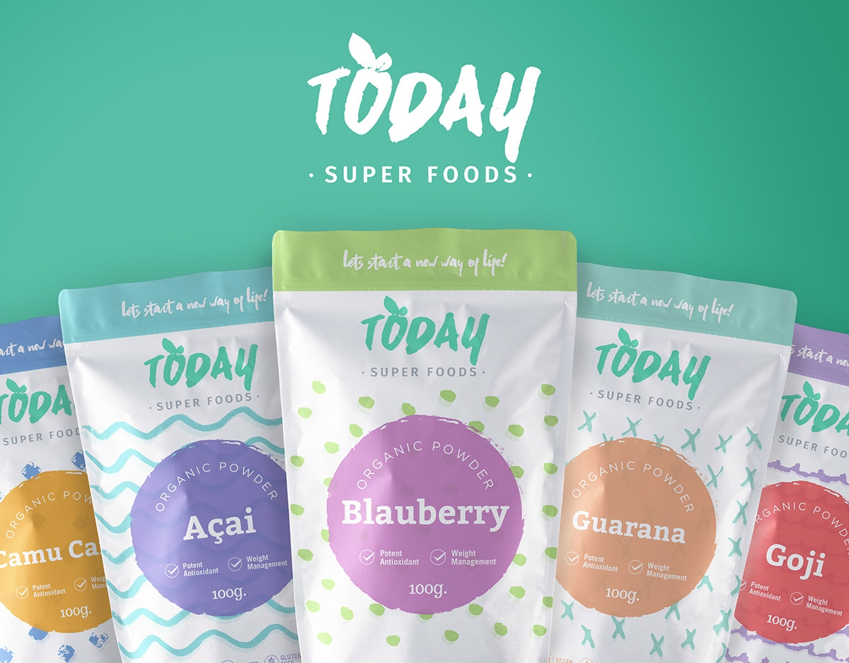 新的超級食品包裝設計