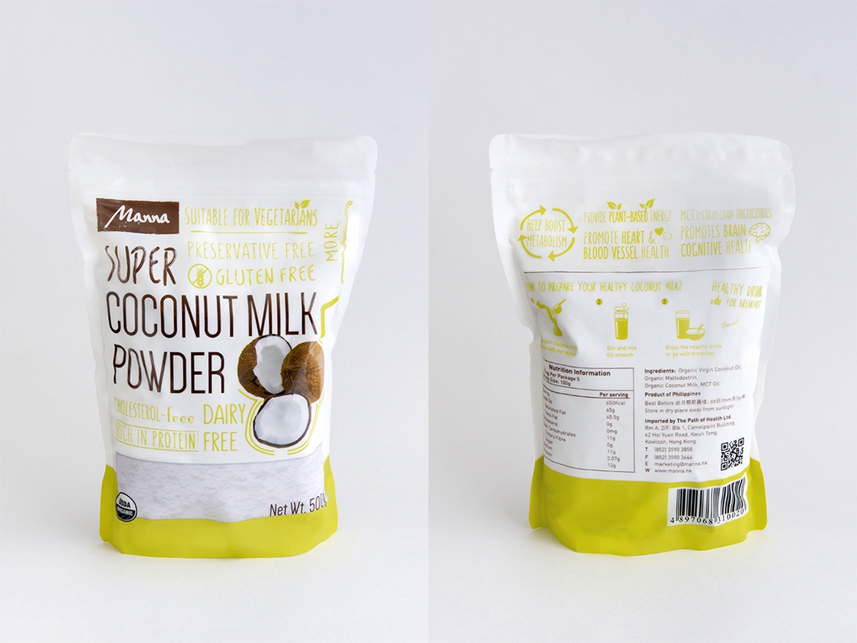 甘露椰子奶飲料包裝設計