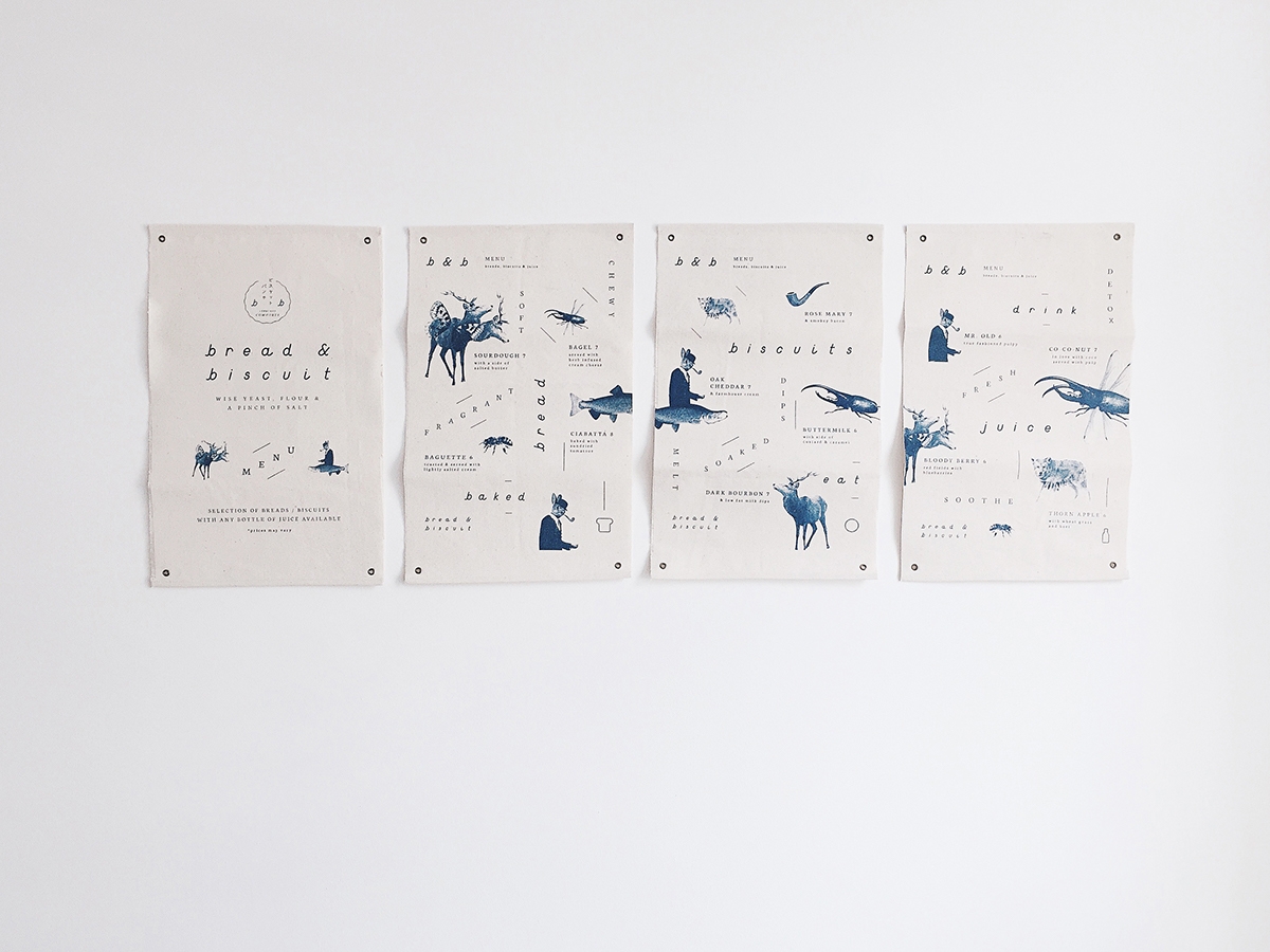 概念化早餐,面包與餅干食品飲料包裝設計