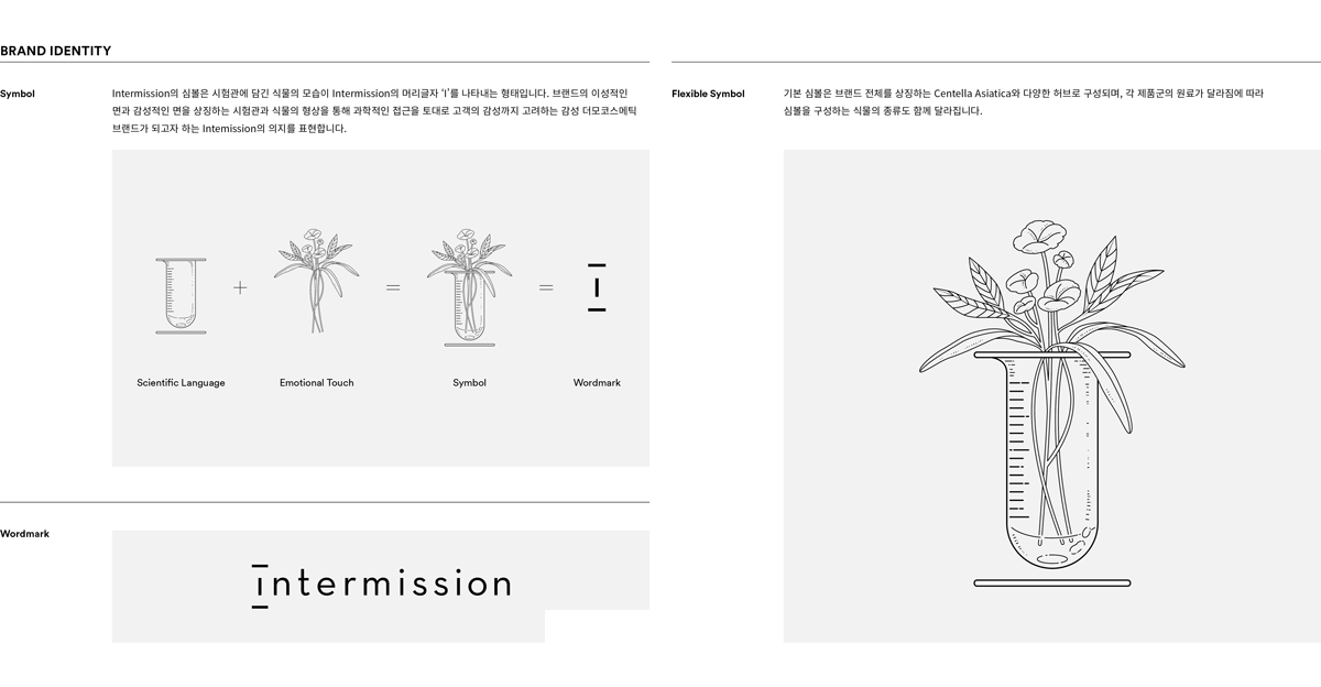 Intermission護膚化妝品品牌與產品包裝設計