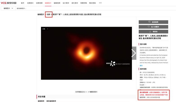 視覺中國(guó)，黑洞